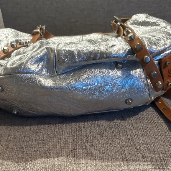 A.S.98 Silver and Brown Baltimore Shoulder Bag - new! - Picture 5 of 9